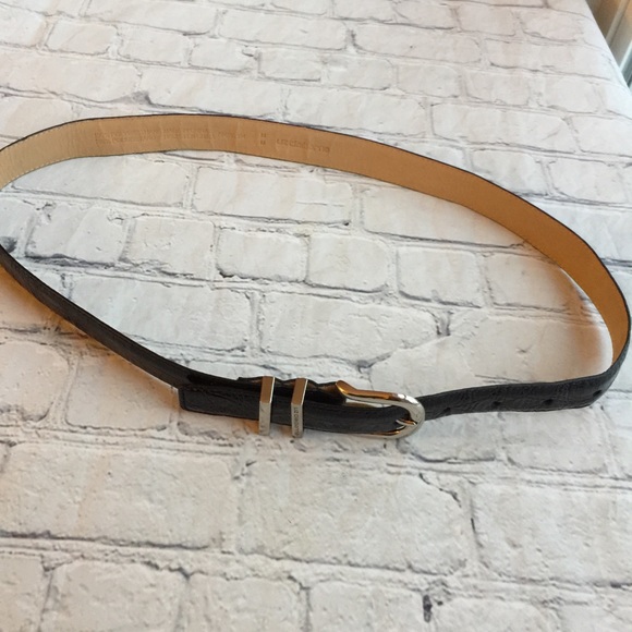 VINTAGE LIZ CLAIBORNE FAUX CROC BLACK BELT SIZE M - Picture 9 of 9